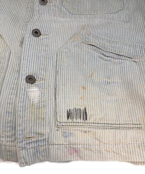 RRL（ダブルアールエル）RRL (ダブルアールエル) ヒッコリーワークジャケット インディゴ サイズ:Ｍの古着・服飾アイテム