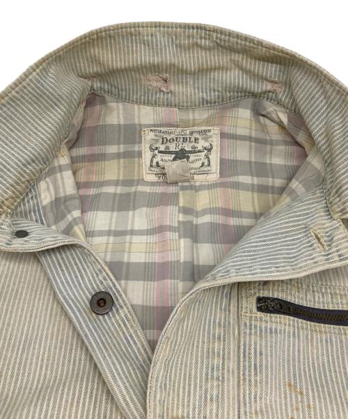 RRL（ダブルアールエル）RRL (ダブルアールエル) ヒッコリーワークジャケット インディゴ サイズ:Ｍの古着・服飾アイテム