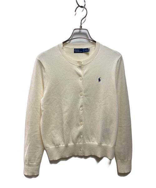 POLO RALPH LAUREN（ポロ・ラルフローレン）POLO RALPH LAUREN (ポロ・ラルフローレン) コットンブレンドカーディガン アイボリー サイズ:Ｓの古着・服飾アイテム