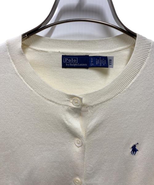 POLO RALPH LAUREN（ポロ・ラルフローレン）POLO RALPH LAUREN (ポロ・ラルフローレン) コットンブレンドカーディガン アイボリー サイズ:Ｓの古着・服飾アイテム