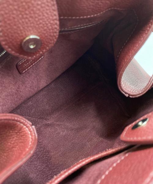 HIROFU（ヒロフ）HIROFU (ヒロフ) クオーレ レザートートバッグ S 2WAY レッドの古着・服飾アイテム