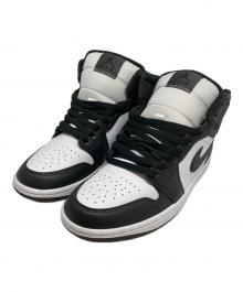 NIKE（ナイキ）の古着「Air Jordan 1 Mid "Panda Elephant/Safari"」｜ブラック×ホワイト