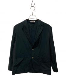 AURALEE（オーラリー）の古着「FINX SILK CHAMBRAY JKT」｜ブラック