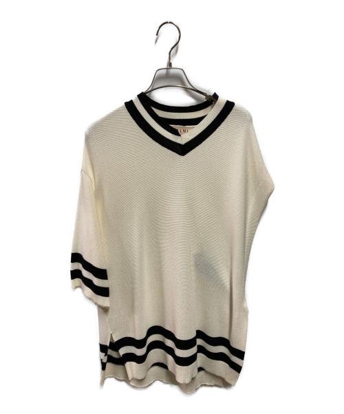 CULLNI（クルニ）CULLNI (クルニ) アシンメトリーニット ベージュ サイズ:1の古着・服飾アイテム