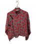 tricot COMME des GARCONS（トリココムデギャルソン）の古着「リボン柄ブラウス」｜レッド
