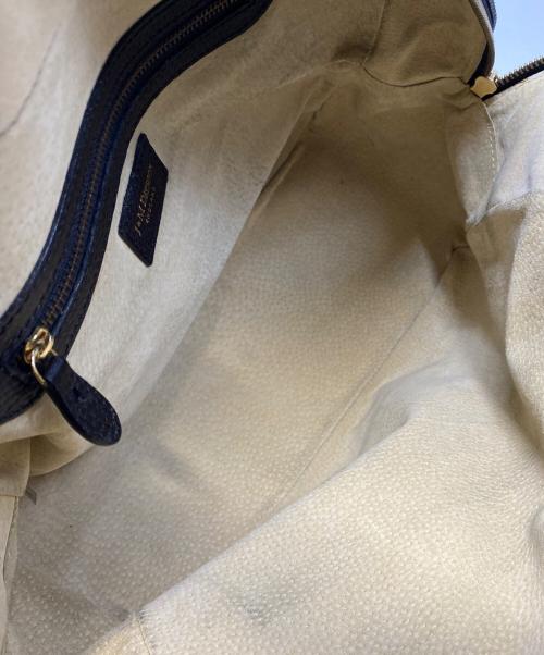 J&M DAVIDSON（ジェイ＆エム デヴィッドソン）J&M DAVIDSON (ジェイ＆エム デヴィッドソン) レザーハンドバッグ ブラックの古着・服飾アイテム