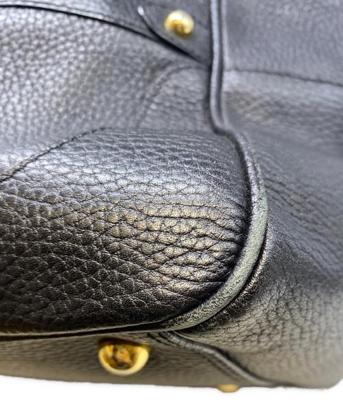 J&M DAVIDSON（ジェイ＆エム デヴィッドソン）J&M DAVIDSON (ジェイ＆エム デヴィッドソン) レザーハンドバッグ ブラックの古着・服飾アイテム