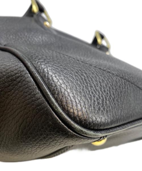 J&M DAVIDSON（ジェイ＆エム デヴィッドソン）J&M DAVIDSON (ジェイ＆エム デヴィッドソン) レザーハンドバッグ ブラックの古着・服飾アイテム