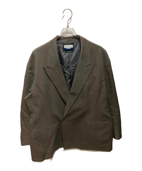 MAISON SPECIAL（メゾンスペシャル）MAISON SPECIAL (メゾンスペシャル) Chambray Wool Prime-Over Three-Dimensional Cutting Tailored Jacket グレー サイズ:2の古着・服飾アイテム