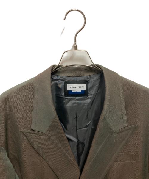 MAISON SPECIAL（メゾンスペシャル）MAISON SPECIAL (メゾンスペシャル) Chambray Wool Prime-Over Three-Dimensional Cutting Tailored Jacket グレー サイズ:2の古着・服飾アイテム