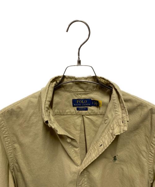 POLO RALPH LAUREN（ポロ・ラルフローレン）POLO RALPH LAUREN (ポロ・ラルフローレン) CLASSIC FIT BDシャツ ベージュ サイズ:Ｓの古着・服飾アイテム