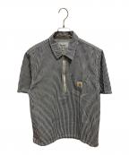 Carhartt WIPカーハート ワーク イン プログレス）の古着「S/S Dash Shirt」｜インディゴ×ホワイト