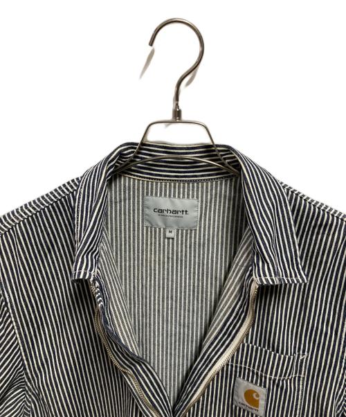 Carhartt WIP（カーハート ワーク イン プログレス）Carhartt WIP (カーハート ワーク イン プログレス) S/S Dash Shirt インディゴ×ホワイト サイズ:Ｍの古着・服飾アイテム