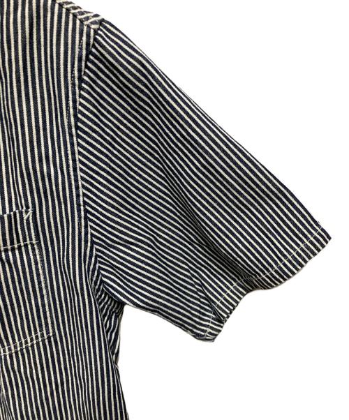 Carhartt WIP（カーハート ワーク イン プログレス）Carhartt WIP (カーハート ワーク イン プログレス) S/S Dash Shirt インディゴ×ホワイト サイズ:Ｍの古着・服飾アイテム