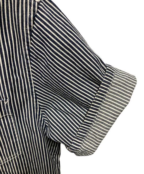 Carhartt WIP（カーハート ワーク イン プログレス）Carhartt WIP (カーハート ワーク イン プログレス) S/S Dash Shirt インディゴ×ホワイト サイズ:Ｍの古着・服飾アイテム