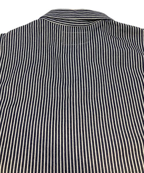 Carhartt WIP（カーハート ワーク イン プログレス）Carhartt WIP (カーハート ワーク イン プログレス) S/S Dash Shirt インディゴ×ホワイト サイズ:Ｍの古着・服飾アイテム