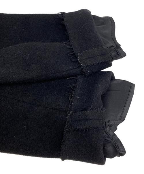 MM6 Maison Margiela（エムエムシックスメゾンマルジェラ）MM6 Maison Margiela (エムエムシックスメゾンマルジェラ) カットオフステンカラーコート ブラック サイズ:40の古着・服飾アイテム