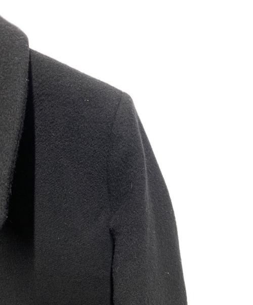 MM6 Maison Margiela（エムエムシックスメゾンマルジェラ）MM6 Maison Margiela (エムエムシックスメゾンマルジェラ) カットオフステンカラーコート ブラック サイズ:40の古着・服飾アイテム