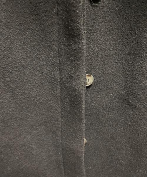 MM6 Maison Margiela（エムエムシックスメゾンマルジェラ）MM6 Maison Margiela (エムエムシックスメゾンマルジェラ) カットオフステンカラーコート ブラック サイズ:40の古着・服飾アイテム
