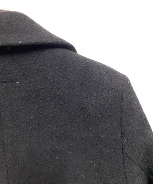 MM6 Maison Margiela（エムエムシックスメゾンマルジェラ）MM6 Maison Margiela (エムエムシックスメゾンマルジェラ) カットオフステンカラーコート ブラック サイズ:40の古着・服飾アイテム