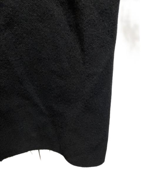 MM6 Maison Margiela（エムエムシックスメゾンマルジェラ）MM6 Maison Margiela (エムエムシックスメゾンマルジェラ) カットオフステンカラーコート ブラック サイズ:40の古着・服飾アイテム