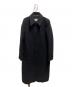 MM6 Maison Margiela（エムエムシックスメゾンマルジェラ）の古着「カットオフステンカラーコート」｜ブラック