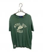 POLO RALPH LAURENポロ・ラルフローレン）の古着「CLASSIC FIT ATHL WING FOOT TEE」｜グリーン