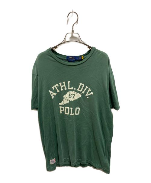 POLO RALPH LAUREN（ポロ・ラルフローレン）POLO RALPH LAUREN (ポロ・ラルフローレン) CLASSIC FIT ATHL WING FOOT TEE グリーン サイズ:Ｍの古着・服飾アイテム