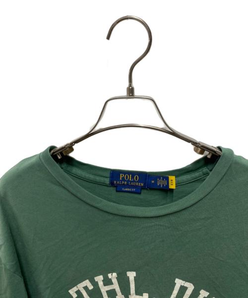 POLO RALPH LAUREN（ポロ・ラルフローレン）POLO RALPH LAUREN (ポロ・ラルフローレン) CLASSIC FIT ATHL WING FOOT TEE グリーン サイズ:Ｍの古着・服飾アイテム