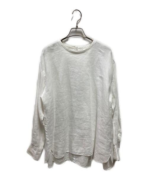 KAGURE（カグレ）kagure (カグレ) ネンクルーネックプルオーバートップス ホワイト サイズ:Freeの古着・服飾アイテム