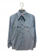 LEVI'Sリーバイス）の古着「70’ｓ オレンジタブ シャツ」｜ブルー