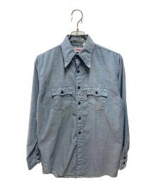 LEVI'S（リーバイス）の古着「70’ｓ オレンジタブ シャツ」｜ブルー
