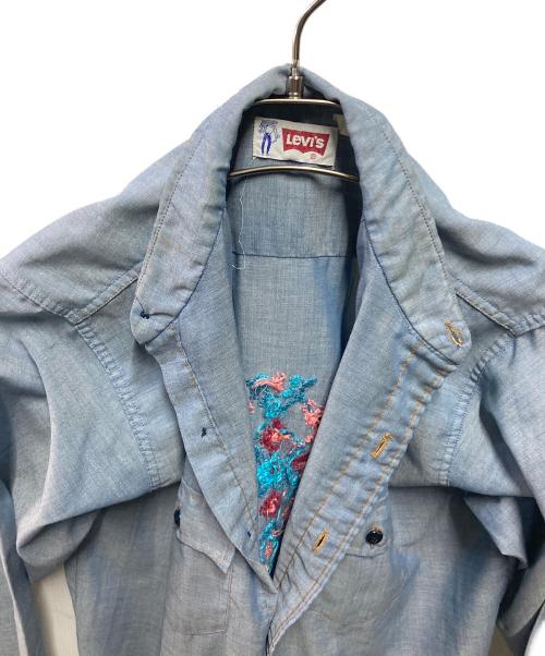 LEVI'S（リーバイス）LEVI'S (リーバイス) 70’ｓ オレンジタブ シャツ ブルー サイズ:サイズ詳細参照の古着・服飾アイテム