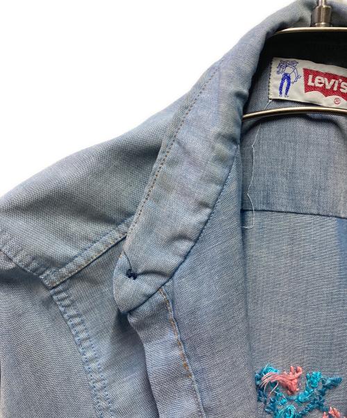 LEVI'S（リーバイス）LEVI'S (リーバイス) 70’ｓ オレンジタブ シャツ ブルー サイズ:サイズ詳細参照の古着・服飾アイテム