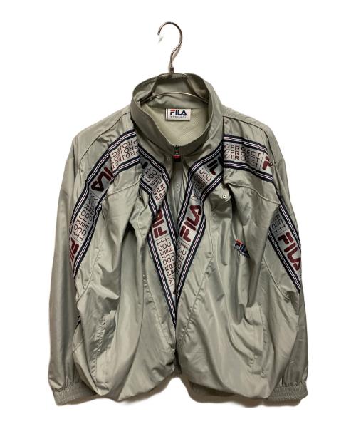 FILA（フィラ）FILA (フィラ) Y. PROJECT (ワイプロジェクト) Pop Up Track Jacket YPFIJACK1-S22 ベージュ サイズ:Ｓの古着・服飾アイテム