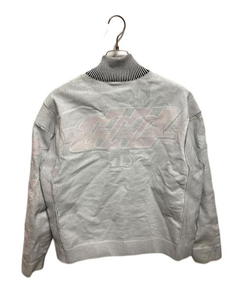 DIESEL（ディーゼル）DIESEL (ディーゼル) K-Dirtone ペイント加工ジャケット ホワイト サイズ:Ｍの古着・服飾アイテム