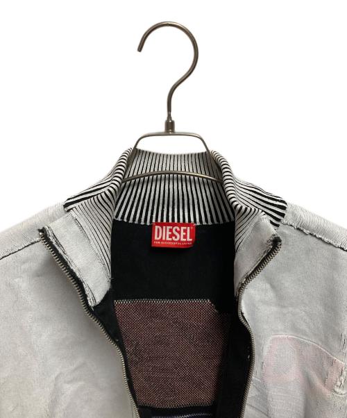 DIESEL（ディーゼル）DIESEL (ディーゼル) K-Dirtone ペイント加工ジャケット ホワイト サイズ:Ｍの古着・服飾アイテム