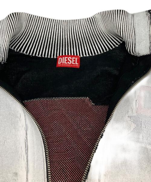 DIESEL（ディーゼル）DIESEL (ディーゼル) K-Dirtone ペイント加工ジャケット ホワイト サイズ:Ｍの古着・服飾アイテム