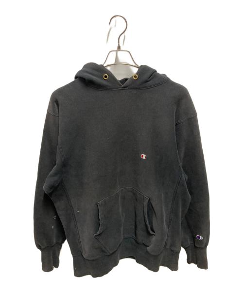 Champion（チャンピオン）Champion (チャンピオン) 90's Reverse Weave hoodie ブラック サイズ:ＸＬの古着・服飾アイテム