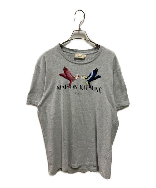 maison kitsune（メゾンキツネ）maison kitsune (メゾンキツネ) Tシャツ グレー サイズ:Ｌの古着・服飾アイテム