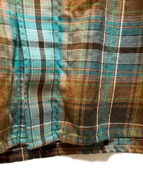 Patagonia（パタゴニア）Patagonia (パタゴニア) L/S Pima Cotton Shirt グリーン×ブラウン サイズ:Lの古着・服飾アイテム