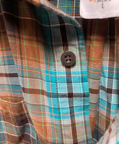 Patagonia（パタゴニア）Patagonia (パタゴニア) L/S Pima Cotton Shirt グリーン×ブラウン サイズ:Lの古着・服飾アイテム