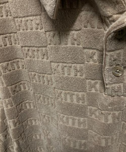 KITH（キス）KITH (キス) パイル地ポロシャツ ブラウン サイズ:ＸＬの古着・服飾アイテム
