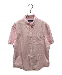 POLO RALPH LAUREN（ポロ・ラルフローレン）の古着「SEERSUCKER ボタンダウンシャツ」｜ピンク