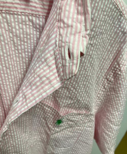 POLO RALPH LAUREN（ポロ・ラルフローレン）POLO RALPH LAUREN (ポロ・ラルフローレン) SEERSUCKER ボタンダウンシャツ ピンク サイズ:Ｌの古着・服飾アイテム