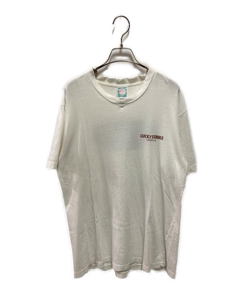 LUCKY STRIKE（ラッキーストライク）LUCKY STRIKE (ラッキーストライク) Tシャツ ホワイト サイズ:Ｍの古着・服飾アイテム