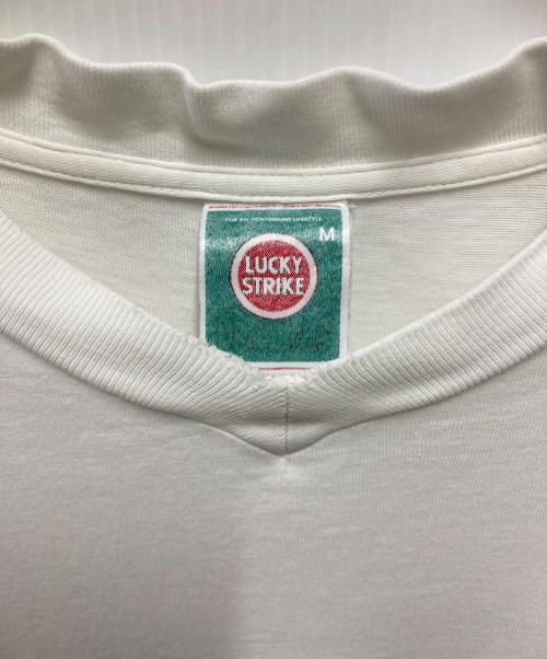 LUCKY STRIKE（ラッキーストライク）LUCKY STRIKE (ラッキーストライク) Tシャツ ホワイト サイズ:Ｍの古着・服飾アイテム