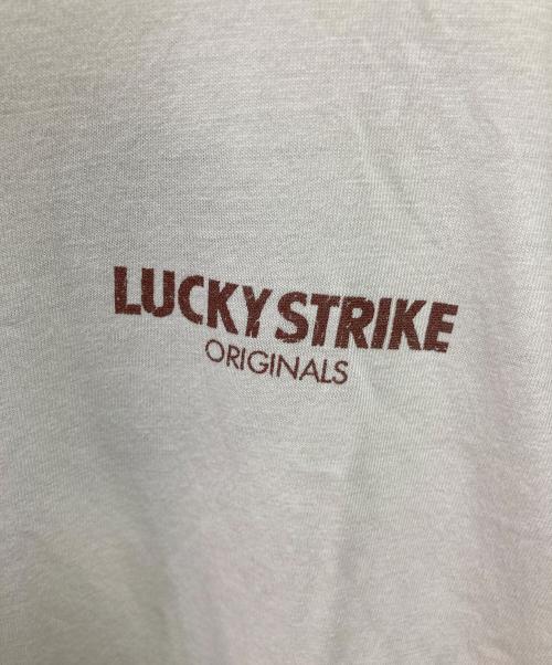 LUCKY STRIKE（ラッキーストライク）LUCKY STRIKE (ラッキーストライク) Tシャツ ホワイト サイズ:Ｍの古着・服飾アイテム