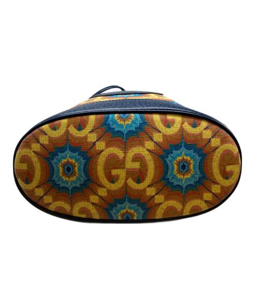 GUCCI（グッチ）GUCCI (グッチ) GGカレイドスコープ イエロー×ネイビーの古着・服飾アイテム