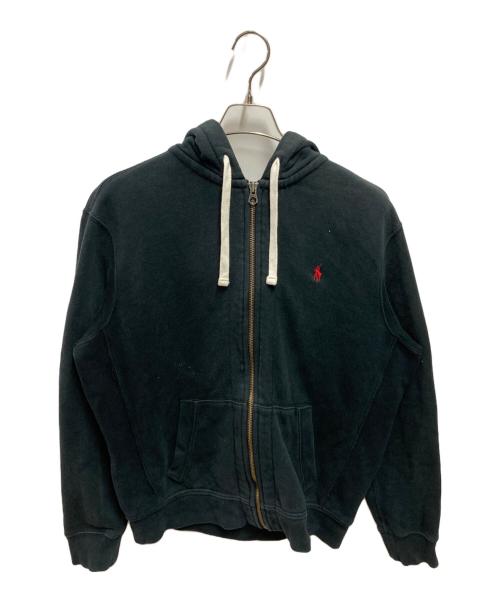 POLO RALPH LAUREN（ポロ・ラルフローレン）POLO RALPH LAUREN (ポロ・ラルフローレン) 90’Ｓジップパーカー ブラック サイズ:Lの古着・服飾アイテム